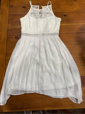 White Flowy Dress